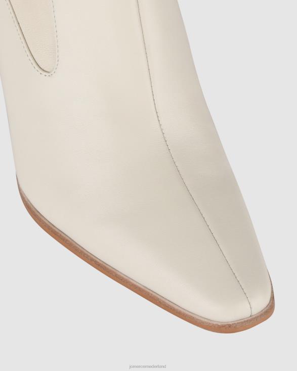 Juni hoge enkellaarzen 46LN305 gebroken wit leer Jo Mercer schoenen
