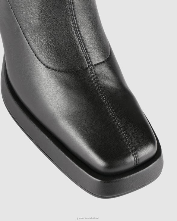 Yale hoge platform enkellaarzen 46LN293 zwart leer Jo Mercer schoenen
