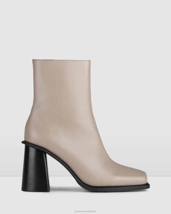 koning hoge enkellaarzen 46LN304 taupe leer Jo Mercer schoenen