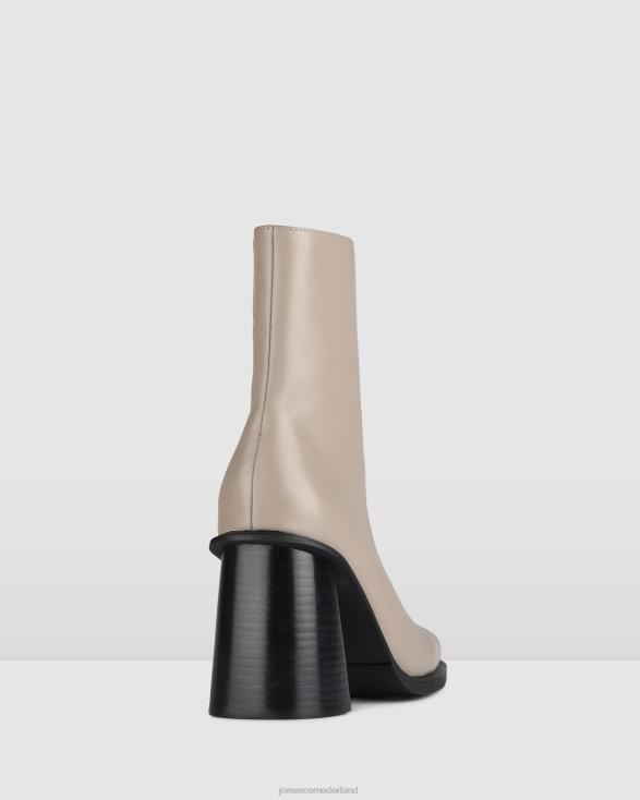 koning hoge enkellaarzen 46LN304 taupe leer Jo Mercer schoenen