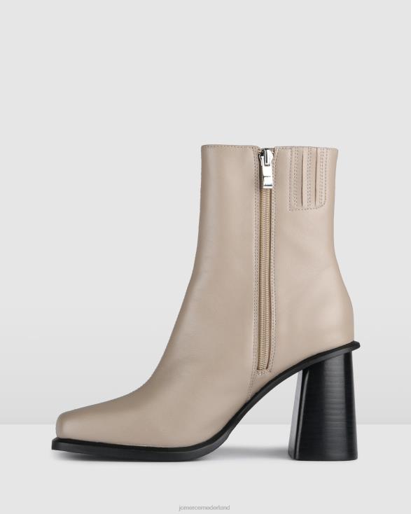 koning hoge enkellaarzen 46LN304 taupe leer Jo Mercer schoenen