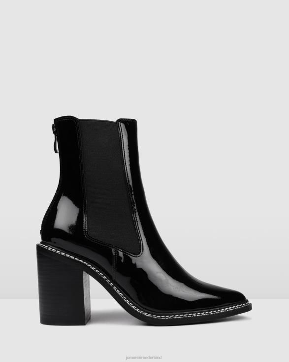 luxe hoge enkellaarsjes 46LN313 zwart patent Jo Mercer schoenen