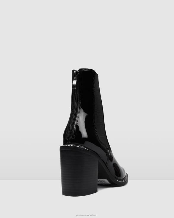 luxe hoge enkellaarsjes 46LN313 zwart patent Jo Mercer schoenen