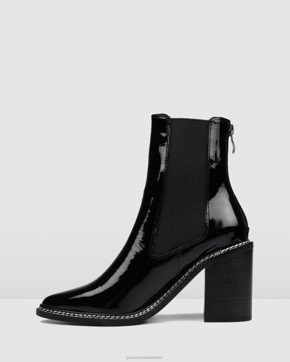 luxe hoge enkellaarsjes 46LN313 zwart patent Jo Mercer schoenen