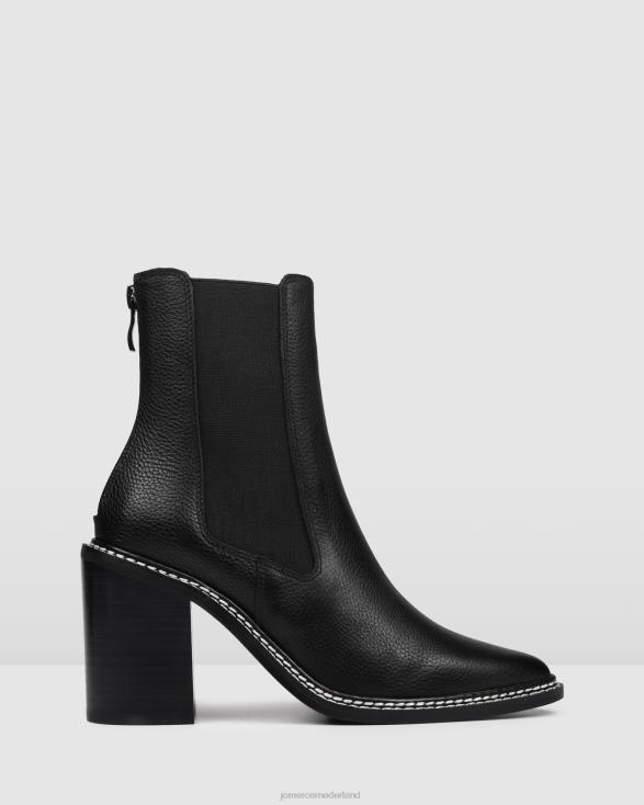 luxe hoge enkellaarsjes 46LN314 zwart leer Jo Mercer schoenen