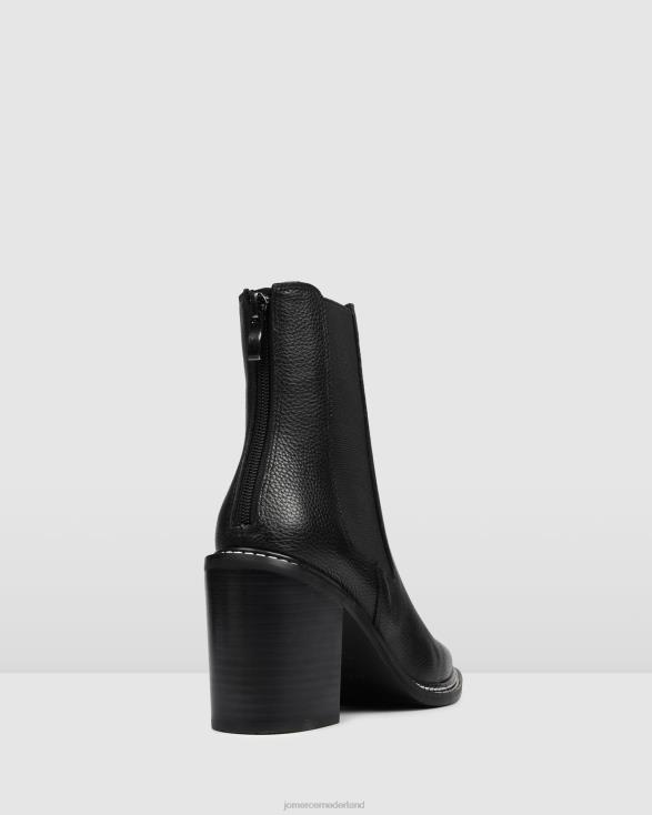 luxe hoge enkellaarsjes 46LN314 zwart leer Jo Mercer schoenen