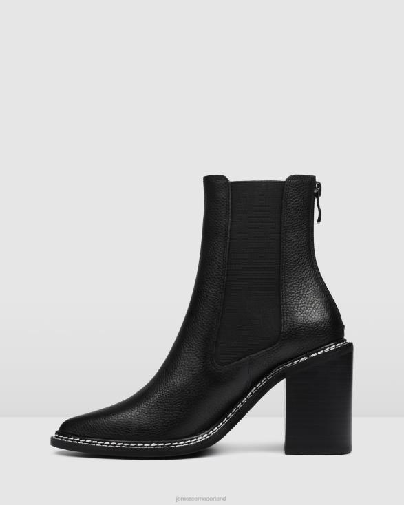 luxe hoge enkellaarsjes 46LN314 zwart leer Jo Mercer schoenen