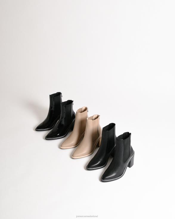 luxe hoge enkellaarsjes 46LN314 zwart leer Jo Mercer schoenen