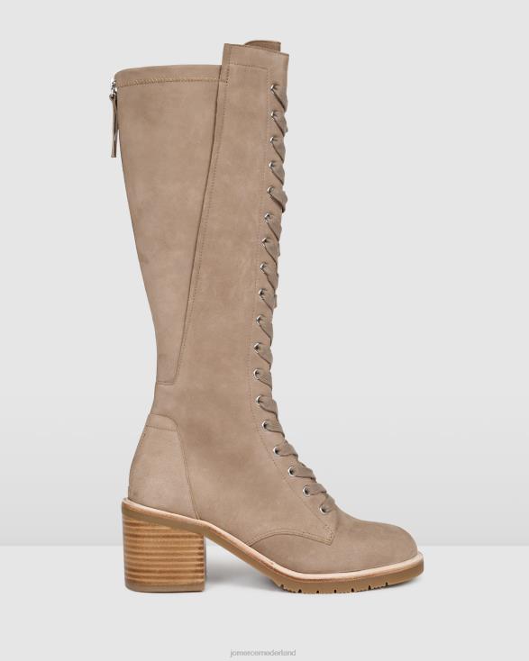 Agnes knielaars 46LN390 taupe nubuck Jo Mercer schoenen