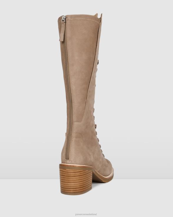 Agnes knielaars 46LN390 taupe nubuck Jo Mercer schoenen