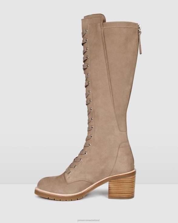 Agnes knielaars 46LN390 taupe nubuck Jo Mercer schoenen