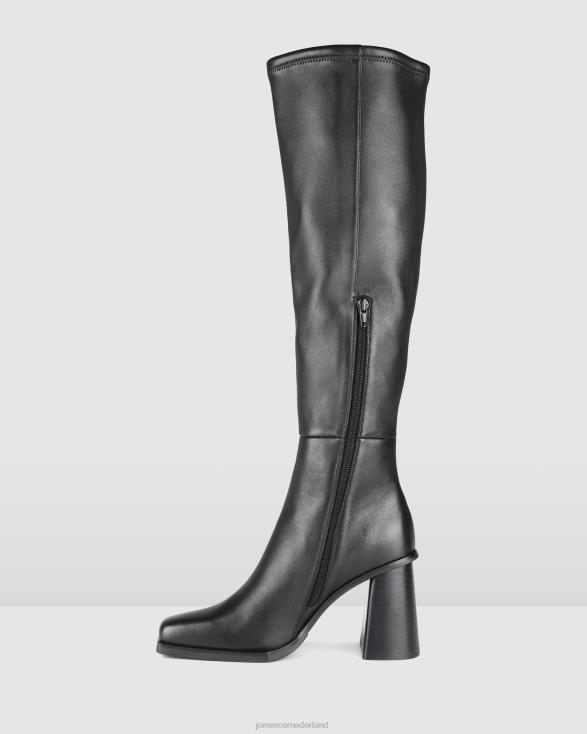 Kahlo-knielaarzen 46LN367 zwart leer Jo Mercer schoenen