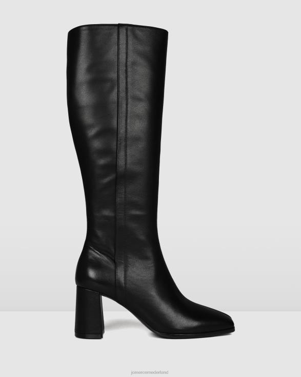 Nelly knielaarzen 46LN384 zwart leer Jo Mercer schoenen