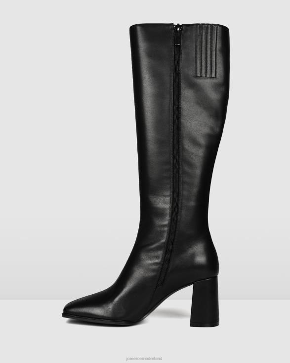 Nelly knielaarzen 46LN384 zwart leer Jo Mercer schoenen