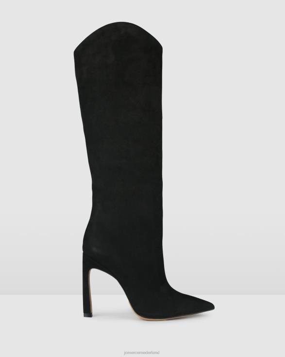 Riviera-knielaarzen 46LN379 zwart nubuck Jo Mercer schoenen