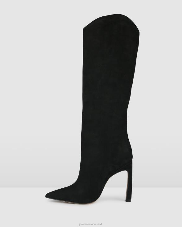 Riviera-knielaarzen 46LN379 zwart nubuck Jo Mercer schoenen