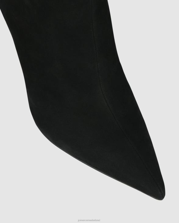 Riviera-knielaarzen 46LN379 zwart nubuck Jo Mercer schoenen