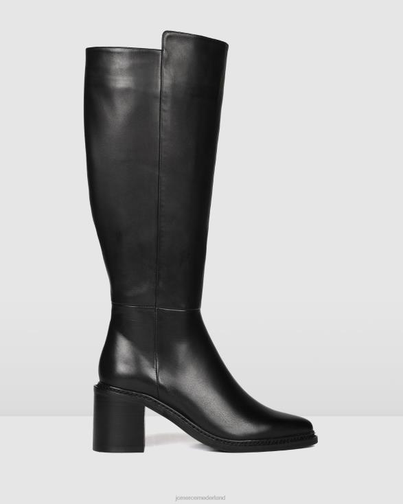 anissa knielaarzen 46LN371 zwart leer Jo Mercer schoenen