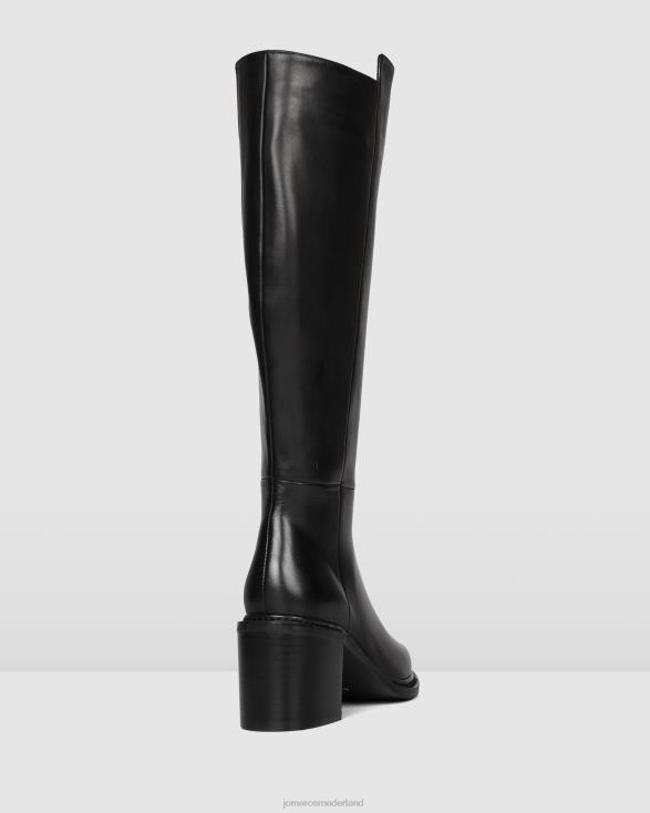 anissa knielaarzen 46LN371 zwart leer Jo Mercer schoenen