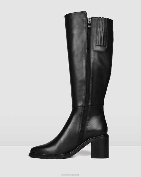 anissa knielaarzen 46LN371 zwart leer Jo Mercer schoenen