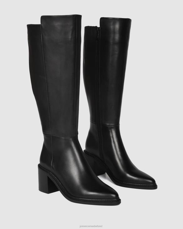 anissa knielaarzen 46LN371 zwart leer Jo Mercer schoenen