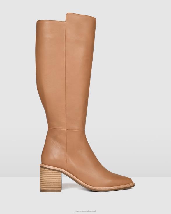 anissa knielaarzen 46LN372 beige leer Jo Mercer schoenen