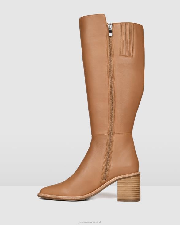 anissa knielaarzen 46LN372 beige leer Jo Mercer schoenen
