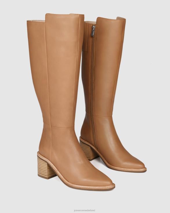 anissa knielaarzen 46LN372 beige leer Jo Mercer schoenen