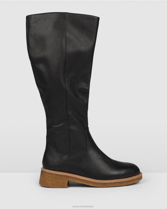 hira knielaarzen 46LN387 zwart leer Jo Mercer schoenen