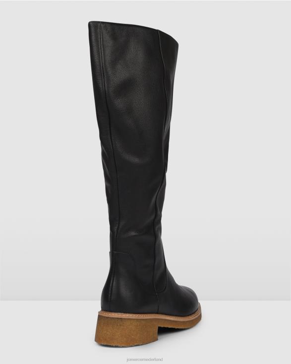 hira knielaarzen 46LN387 zwart leer Jo Mercer schoenen