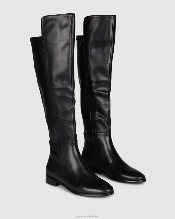 ventura platte overknee laarzen 46LN344 zwart leer Jo Mercer schoenen