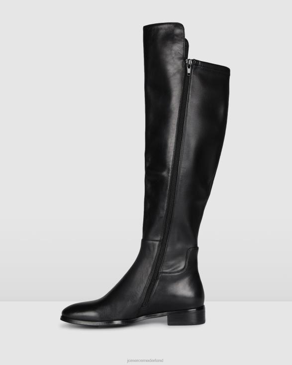 ventura platte overknee laarzen 46LN344 zwart leer Jo Mercer schoenen