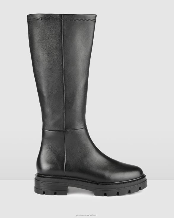 vogelknielaarzen 46LN369 zwart leer Jo Mercer schoenen