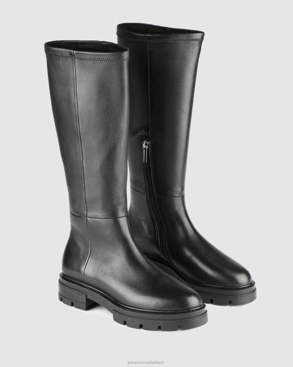vogelknielaarzen 46LN369 zwart leer Jo Mercer schoenen