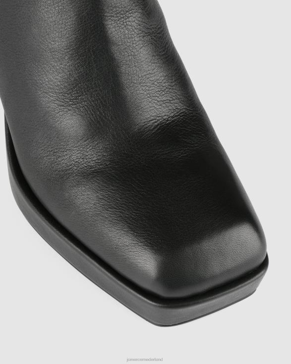 Hoge enkellaarzen op zonne-energie 46LN149 zwart leer Jo Mercer schoenen