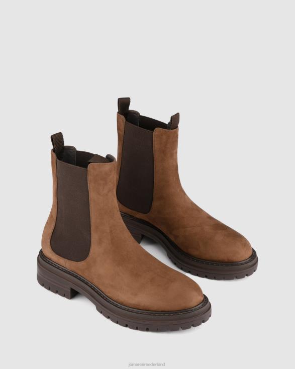 Bloom platte enkellaarsjes 46LN315 bruin suède Jo Mercer schoenen