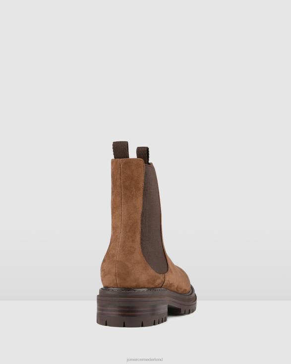 Bloom platte enkellaarsjes 46LN315 bruin suède Jo Mercer schoenen
