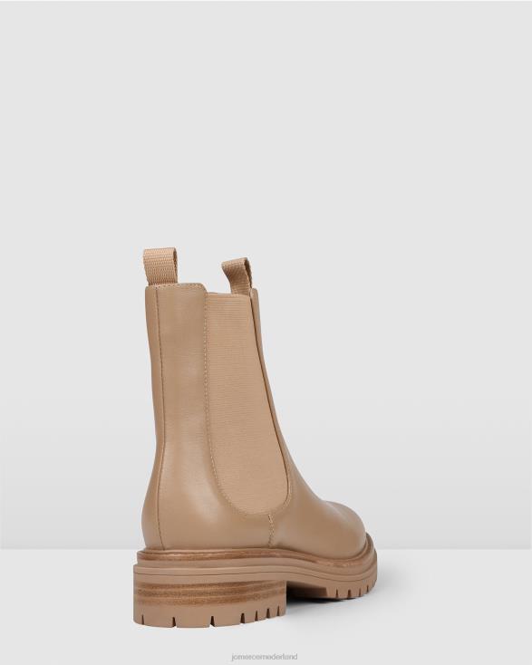Bloom platte enkellaarsjes 46LN316 beige leer Jo Mercer schoenen