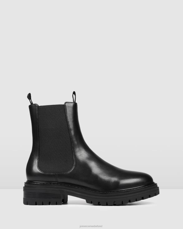 Bloom platte enkellaarsjes 46LN332 zwart leer Jo Mercer schoenen