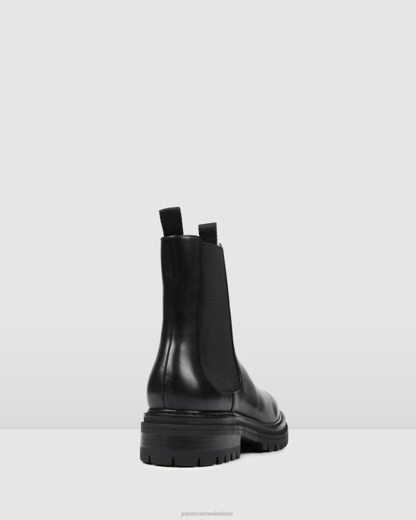 Bloom platte enkellaarsjes 46LN332 zwart leer Jo Mercer schoenen