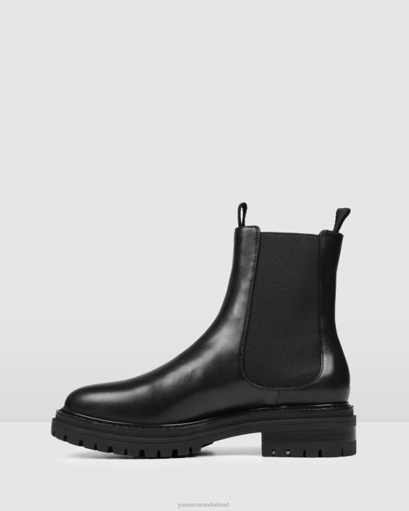 Bloom platte enkellaarsjes 46LN332 zwart leer Jo Mercer schoenen