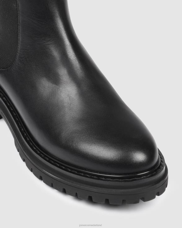 Bloom platte enkellaarsjes 46LN332 zwart leer Jo Mercer schoenen