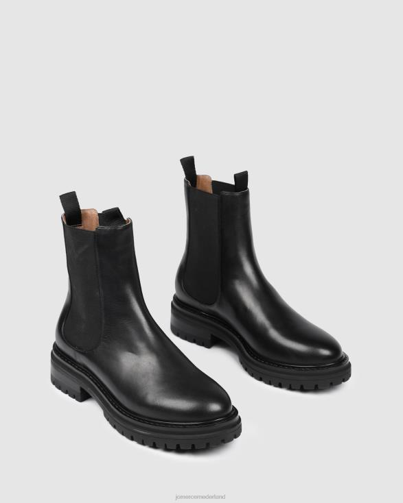 Bloom platte enkellaarsjes 46LN332 zwart leer Jo Mercer schoenen