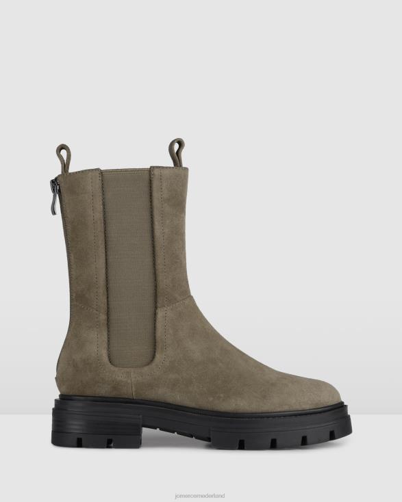 Braxton platte enkellaarzen 46LN297 kaki suède Jo Mercer schoenen