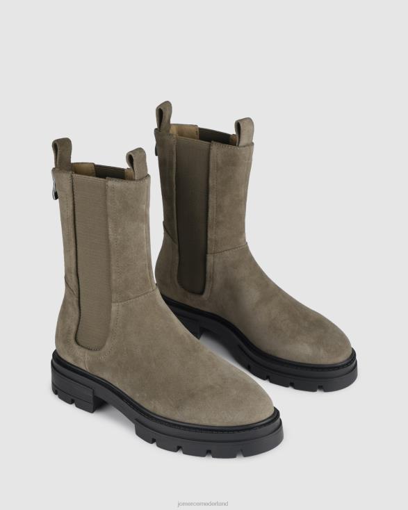 Braxton platte enkellaarzen 46LN297 kaki suède Jo Mercer schoenen