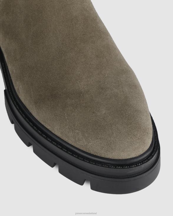 Braxton platte enkellaarzen 46LN297 kaki suède Jo Mercer schoenen