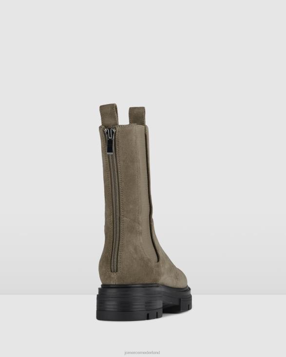 Braxton platte enkellaarzen 46LN297 kaki suède Jo Mercer schoenen