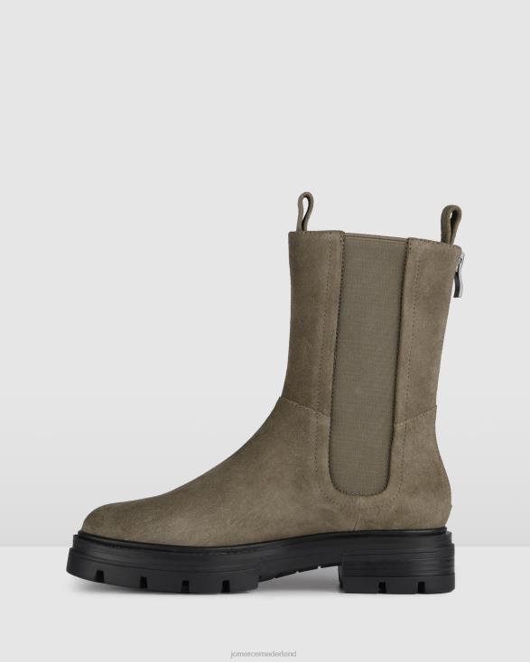 Braxton platte enkellaarzen 46LN297 kaki suède Jo Mercer schoenen