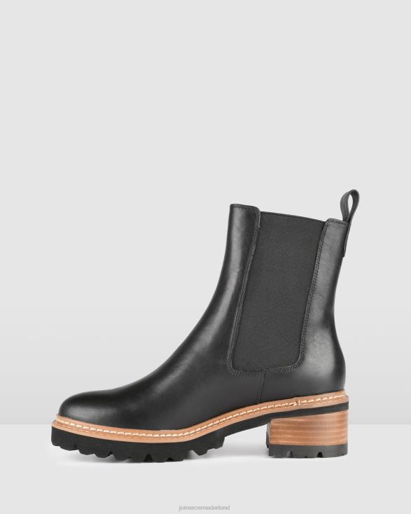 Como platte enkellaarzen 46LN327 zwart leer Jo Mercer schoenen