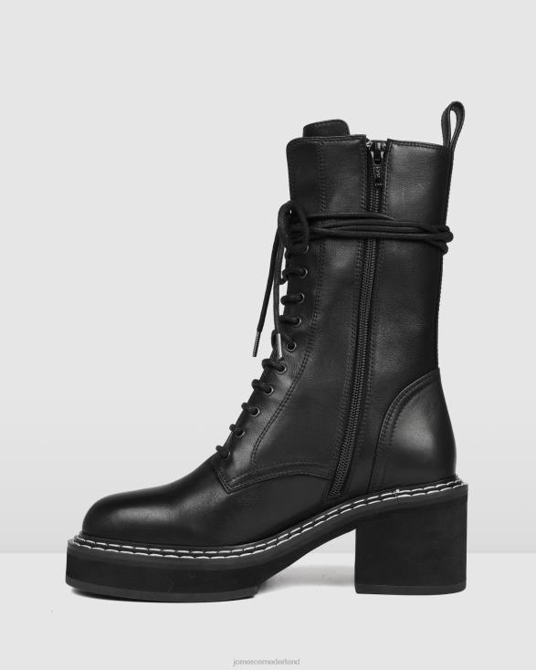 Edwin kalfslaarzen 46LN385 zwart leer Jo Mercer schoenen